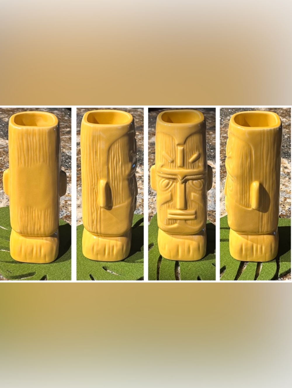 EUC Kon Tiki Collectible Mug Tiki Farm 2017 Rare Limited Edition Sunbeam Yellow